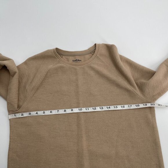 Goodfellow & Co Tan Standard Long Sleeve Shirt Mens Size Medium Casual Basic - Picture 6 of 7